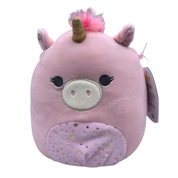 Squishmallow Mikah Pink Unicorn 7.5” Plush NWT Soft Cuddly Toy Gift Collectible - Picture 1 of 8